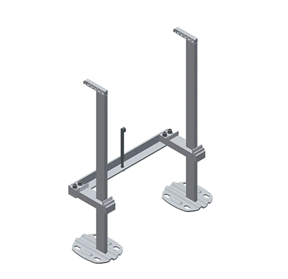 Kermi Mittenkonsolen-Set innenliegend Vplus, Typ 20-33 BH300-500mm, L=460 RAL9016, ZB04630001
